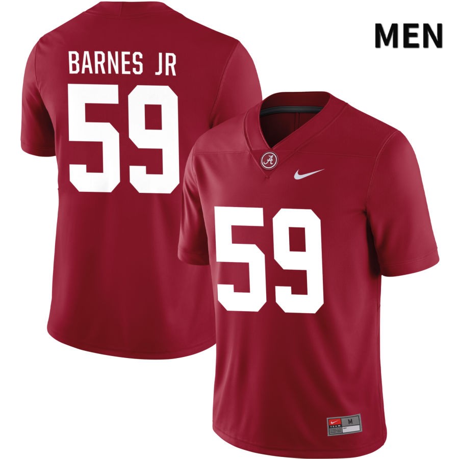 Alabama Crimson Tide Men's Anquin Barnes Jr #59 NIL Crimson 2022 NCAA Authentic Stitched College Football Jersey OO16T70MY